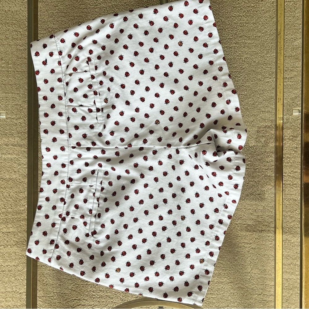 J. Crew White Shorts with Ladybugs - Picture 3 of 8